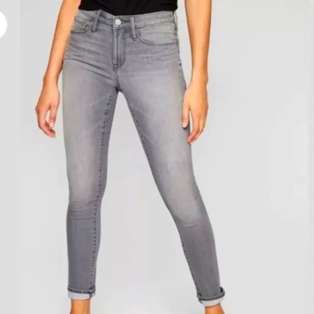 Athleta Sculptek Ultra Skinny Grey Wash Jeans Size 6